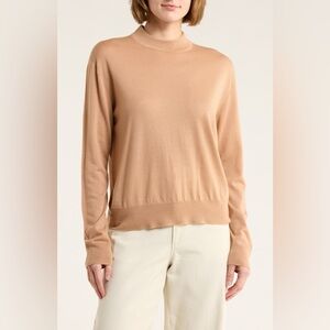 VINCE Mock Neck Wool Blend Pullover Sweater Size XS
